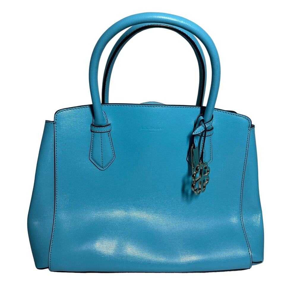 LK Bennett Women's Light Blue‎ Handle Tote Bag Purse Spring